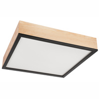 Plafon LED Lampa Sufitowa SANTIAGO 4xE27 Kwadratowa Drewniana LD-PD-9.6 Lamkur