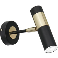 Kinkiet lampa ścienna czarno-złota MiLAGRO DALLAS + 1xGU10 3W LED