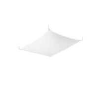 Lampa Sufitowa Oprawa Natynkowa 2x G13 Plafon Prostokątna Biała Minimalistyczna Luna Sollux