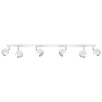 Lampa Sufitowa Oprawa Natynkowa Reflektor 6x GU10 Ruchoma Minimalistyczna Kulista Biała Nowoczesna Oculare Sollux