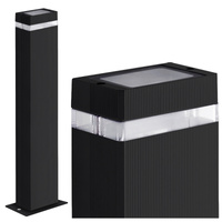 Lampa Ogrodowa Stojąca Słupek GU10 Czarna IP44 Gilbert Sanico Goldlux