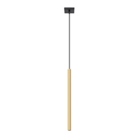 Lampa Sufitowa Wisząca Zwis G9 Tuba Żyrandol Tubularna Złota Połysk Nowoczesna Pastelo Sollux