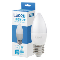Żarówka LED E27 Kulka 7W 600lm 6500K Zimna 200° LED2B Kobi