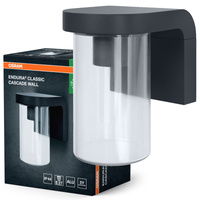 Kinkiet Ogrodowy Lampa Elewacyjna Zewnętrzna E27 Szary IP44 Endura Osram