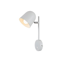 Kinkiet Ścienny Lampa E14 Biały Nowoczesny Egon 5243 Rabalux