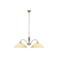 Lampa Sufitowa Wisząca Żyrandol 2x E27 Brązowy Klasyczny Regina Rabalux