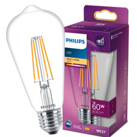 Żarówka LED Edison E27 ST64 7W = 60W 806lm 2700K Ciepła Filament PHILIPS