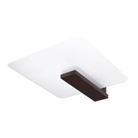 Lampa Sufitowa Plafon 2x E27 Oprawa Kwadratowa Kwadratowa Brązowa Skandynawska Lappo Sollux