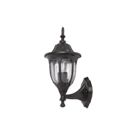 Lampa Ogrodowa Zewnętrzna Kinkiet Elewacyjny LED E27 IP43 Czarny Klasyczny Milano Rabalux