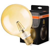 Żarówka LED Dekoracyjna G125 Kula E27 4W = 35W 410lm 2400K Ciepła 300° Vintage 1906 Osram
