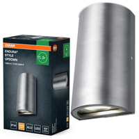 Kinkiet Ogrodowy Lampa Elewacyjna Zewnętrzna LED 12W 700lm 3000K Ciepła Aluminium IP54 Endura Osram