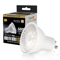 Żarówka LED GU10 Reflektor 5W 450lm 4000K Neutralna 80° Premium Kobi