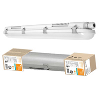 Lampa Oprawa Hermetyczna LED Pyłoszczelna 18W 2160lm 4000K Neutralna IP65 IK08 Szary Dampproof Ledvance