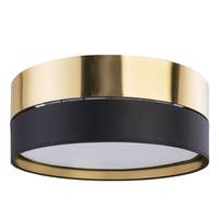 Lampa Sufitowa Plafon Oprawa HILTON Okrągły Czarno-Złoty 45cm 15W 3xE27 4180 TK Lighting