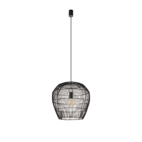 Lampa Sufitowa Wisząca E27 Czarna Skandynawska HAITI S 11166 Nowodvorski