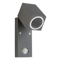 Lampa ogrodowa LED QUAZAR 15 LX GU10 IP44 KOBI Szara Czujnik