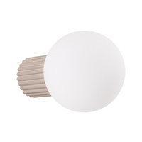 Kinkiet Łazienkowy Lampa Ścienna G9 Okrągła Beżowa Nowoczesna Matowa IP44 Halo Sollux