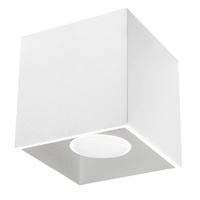 Lampa Sufitowa Oprawa Natynkowa GU10 Kwadratowa Biała Nowoczesna Quad Sollux