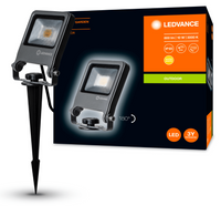 Naświetlacz LED Reflektor Zewnętrzny Lampa 10W 800lm 3000K IP65 Szary Wbijany Endura Ledvance