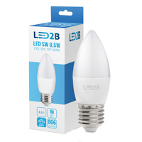 Żarówka LED E27 Kulka 9W 806lm 6500K Zimna 180° LED2B Kobi
