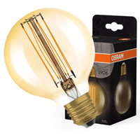 Żarówka LED Dekoracyjna G80 Kula E27 8.8W = 60W 806lm 2200K Ciepła 320° Filament Ściemnialna Vintage 1906 Osram