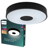 Lampa Sufitowa Plafon LED 24W 2800lm 4000K SceneSwitch Czarna Coiner Philips