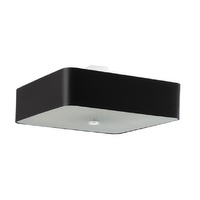 Lampa Sufitowa Wisząca Zwis 5x E27 Żyrandol Kwadratowa Czarna Minimalistyczna Lokko Sollux