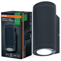 Kinkiet Ogrodowy Lampa Elewacyjna Zewnętrzna GU10 Szary IP44 Endura Osram