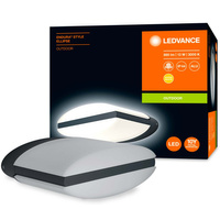 Lampa Ogrodowa Zewnętrzna Kinkiet Elewacyjny LED 12.5W 950lm 3000K IP44 Szary Endura Ledvance