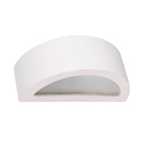Lampa Ścienna Kinkiet E27 Półokrągła Biała Nowoczesna Atena Sollux