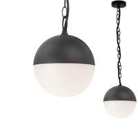 Lampa zewnętrzna oprawa ogrodowa wisząca kula ULSA E27 GOLDLUX (Polux)