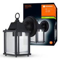 Lampa Ogrodowa Zewnętrzna Kinkiet Elewacyjny LED E27 IP43 Czarny Endura Ledvance