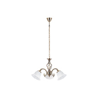 Lampa Sufitowa Wisząca Żyrandol 3x E14 Brązowy Klasyczny Beckworth 7133 Rabalux