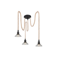 Lampa Wisząca Sufitowa E27 Czarny Industrialny Daryl Rabalux