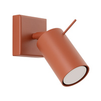 Lampa Ścienna Kinkiet Reflektor Tuba Spot 1x GU10 Ochra Czerwona Ring Bittersweet Shimmer SL.1506 Sollux