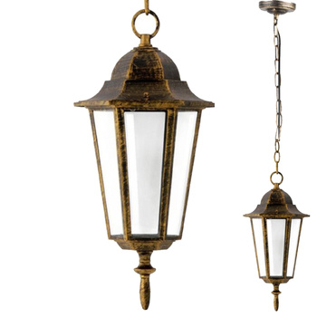 Lampa Ogrodowa Wisząca LIGURIA-LT 1xE27 92cm Patyna - GOLDLUX (Polux)