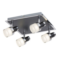Kinkiet Ścienny Lampa LED Łazienkowa Punktowa 20W 1600lm 4000K Czarny IP44 Nowoczesny Harold 5024 Rabalux