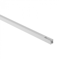 Profil Aluminiowy LED Natynkowy Biały 2m z Kloszem Mroźnym do Taśm LED + Zaślepki seria NW Ecolight
