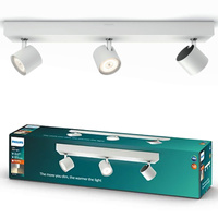 Lampa Sufitowa Reflektor LED 13.5W 1500lm 2200-2700K Ściemnialna WarmGlow Biała Star Philips