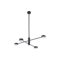 Lampa Sufitowa Wisząca 4x GX53 Czarna Nowoczesna ORBIT 7945 Nowodvorski