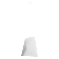 Lampa Sufitowa Wisząca Zwis E27 Żyrandol Nieregularna Biała Minimalistyczna Blum Sollux