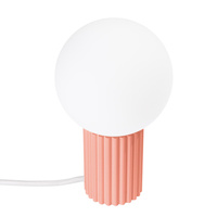 Lampa Biurkowa Stołowa G9 Okrągła Pomarańczowa Nowoczesna Matowa Halo Sollux