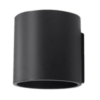 Lampa Ścienna Oprawa Natynkowa G9 Cylindryczna Czarna Nowoczesna Orbis Sollux