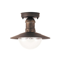 Lampa Wisząca Sufitowa Ogrodowa Zewnętrzna E27 IP44 Złoty Industrialny Oslo Rabalux