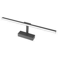 Kinkiet LED Lampa Ścienna Nad Lustro 12W 600lm 4000K 116° Czarny 50cm Lappa Masterled