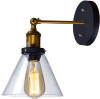 Kinkiet ścienny szklany retro vintage loft E27 Volteno Milo C