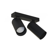 Lampa Sufitowa Oprawa Natynkowa Reflektor Punktowa 2x GU10 Czarna Nowoczesna MONO 7841 Nowodvorski