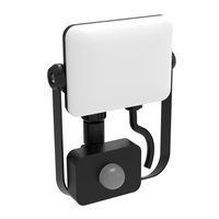 Naświetlacz LED 20W 1800lm 4000K Neutralna 120° z Czujnikiem Ruchu i Zmierzchu Czarny IP65 Milky Sanico Goldlux