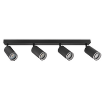 Lampa Listwa Oprawa Sufitowo-Ścienna LED PARIS 4 x GU10 Czarny GOLDLUX (Polux)