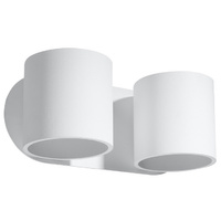 Lampa Ścienna Kinkiet 2x G9 Cylindryczna Biała Nowoczesna Orbis Sollux